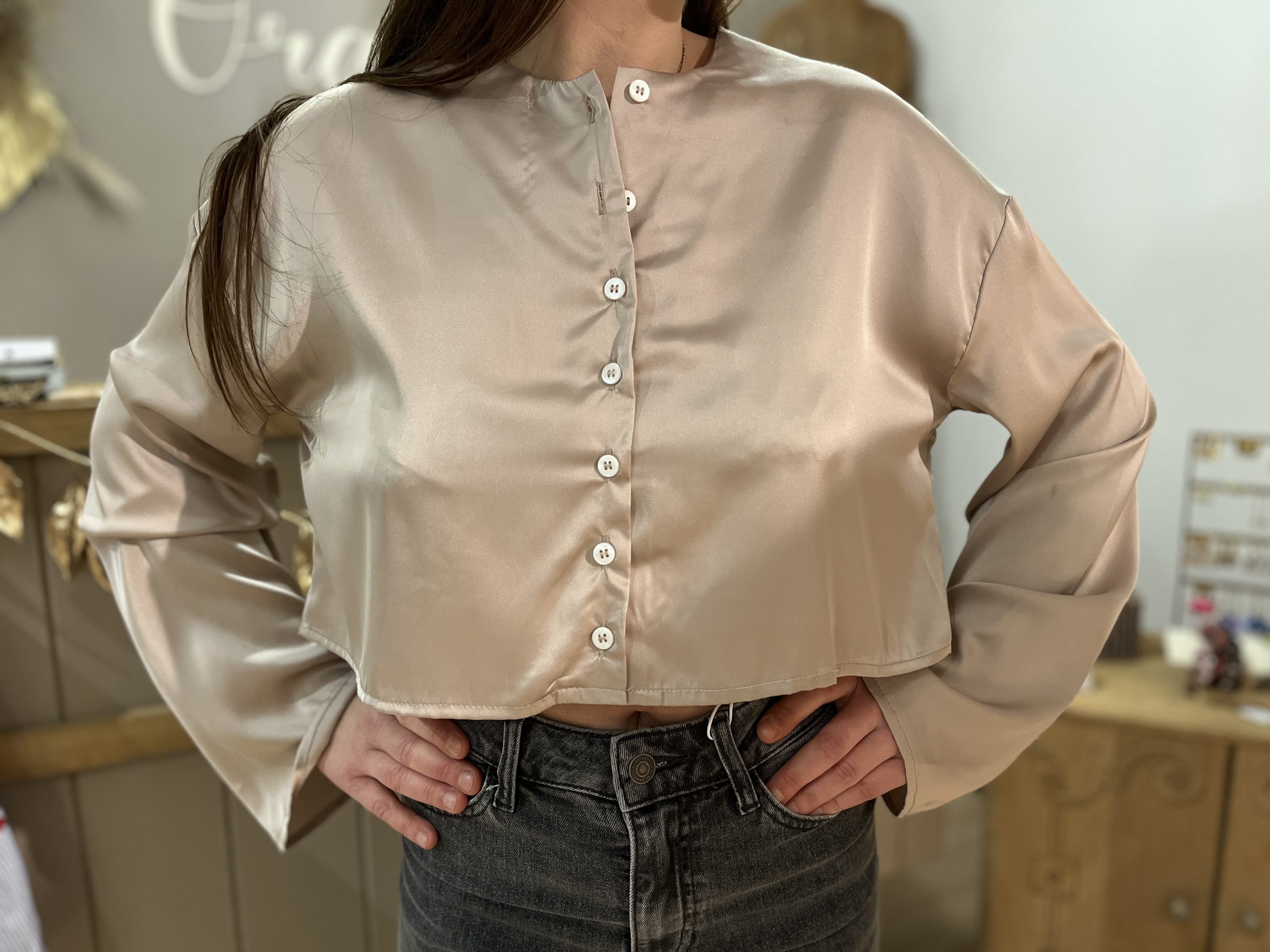 Blouse Alba Satinée – Image 2