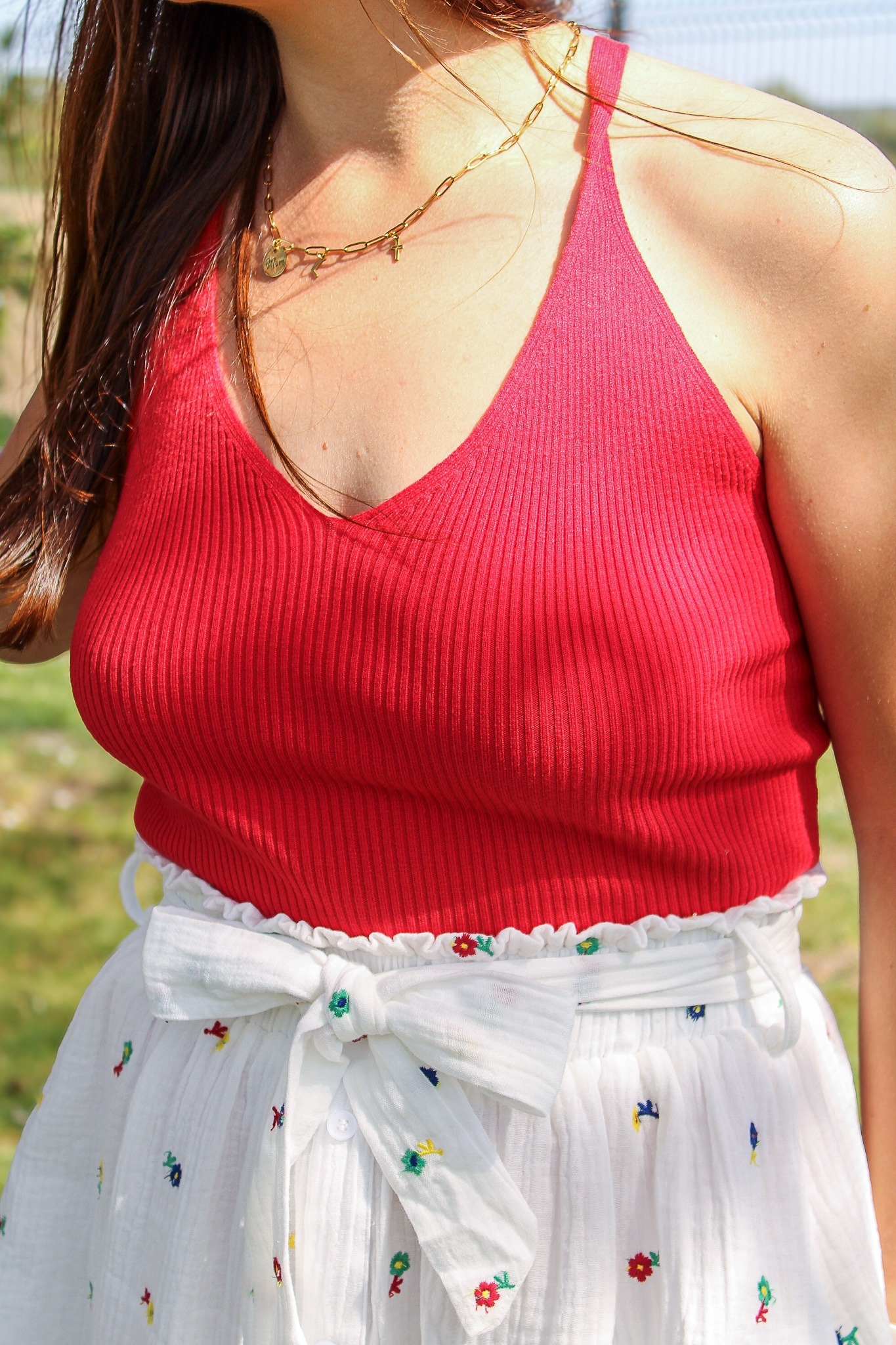 Top Lou rouge
