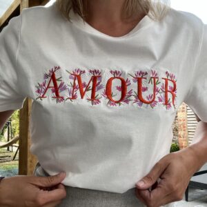T shirt Amour Fleuri