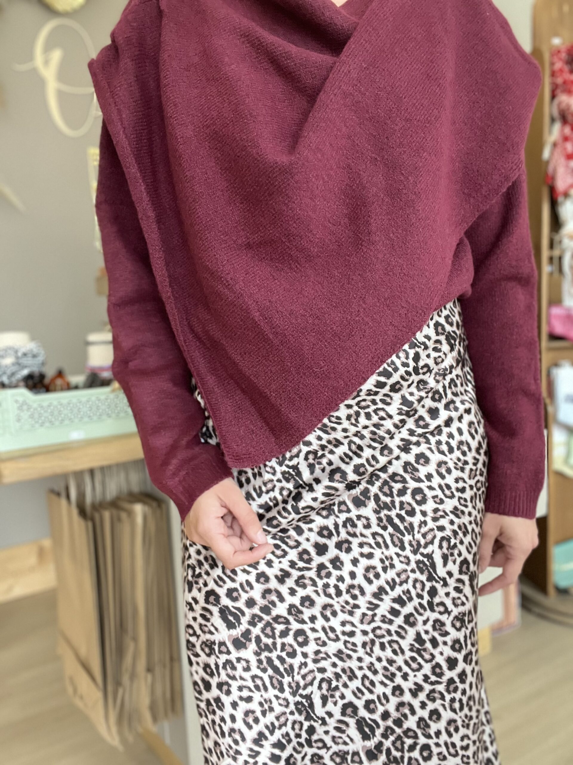 Pull avec écharpe Justine – Image 3