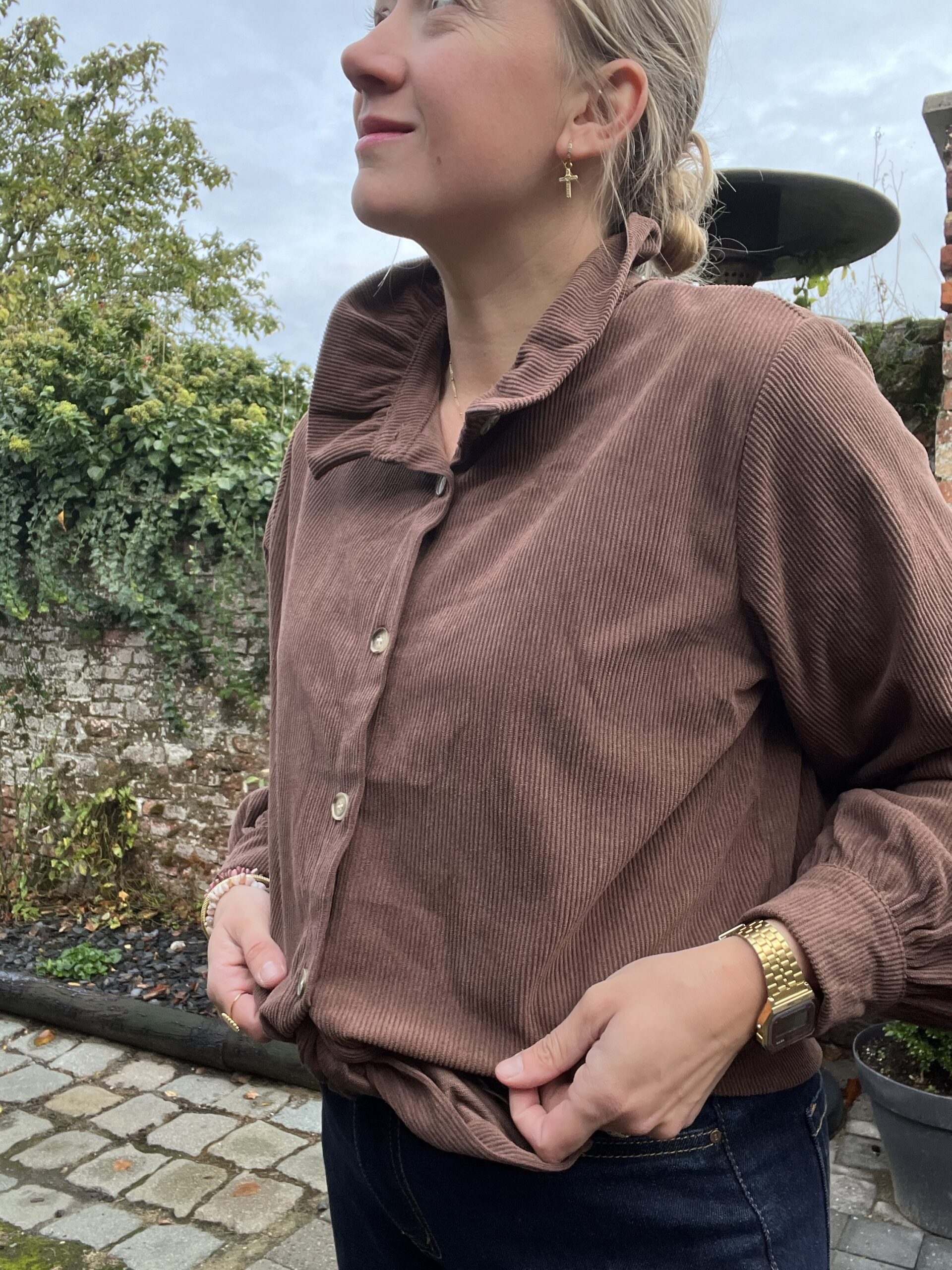 Chemise velours Lizzie – Image 2
