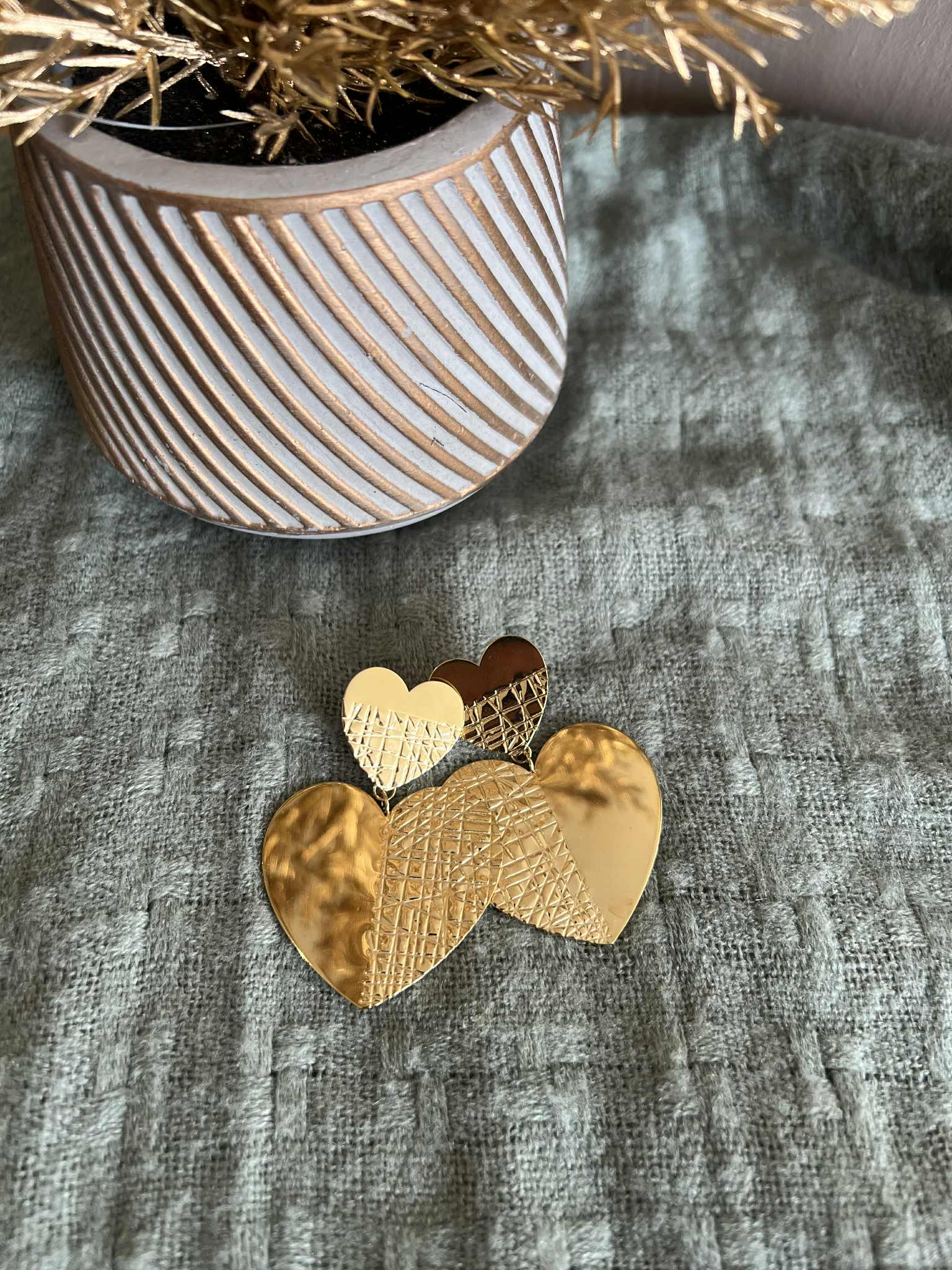Boucles d'oreilles Big coeur – Image 3