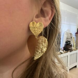 Boucles d'oreilles Big coeur
